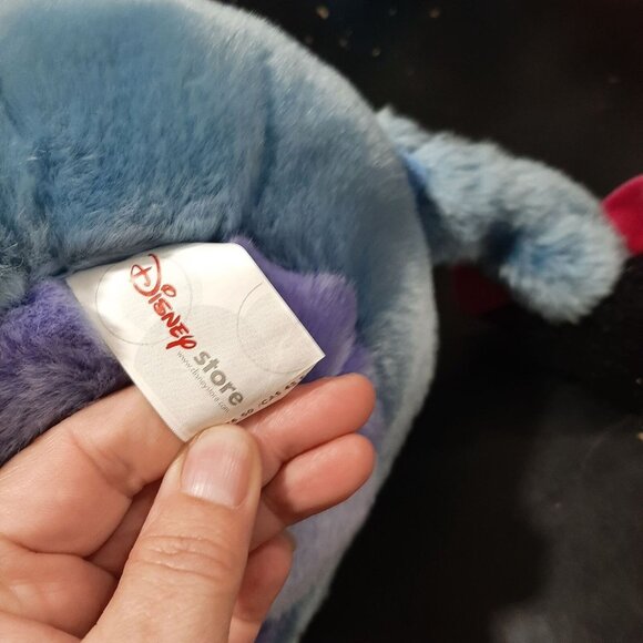 Disney Store Eeyore Plush Stuffed Animal Toy Blue 10" With Pink Bow On Tail - Picture 5 of 5